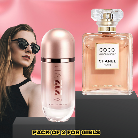 Coco Mademoiselle by Chanel + Carolina Herrera 212 VIP Rose