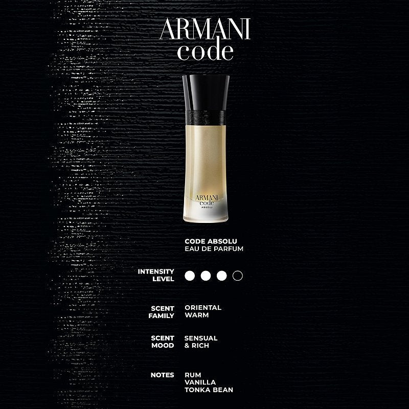 Giorgio Armani Code Absolu For Men Parfum 110ML