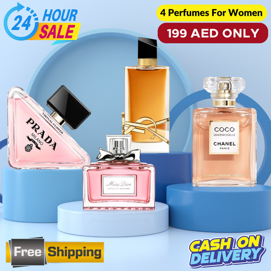 Coco Mademoiselle + Miss Dior +  Prada Paradoxe + YSL Libre