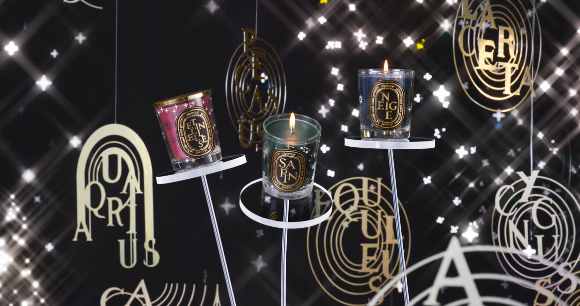 Diptyque Set of 3 Holiday Scented Candles 70G - Limited Edition