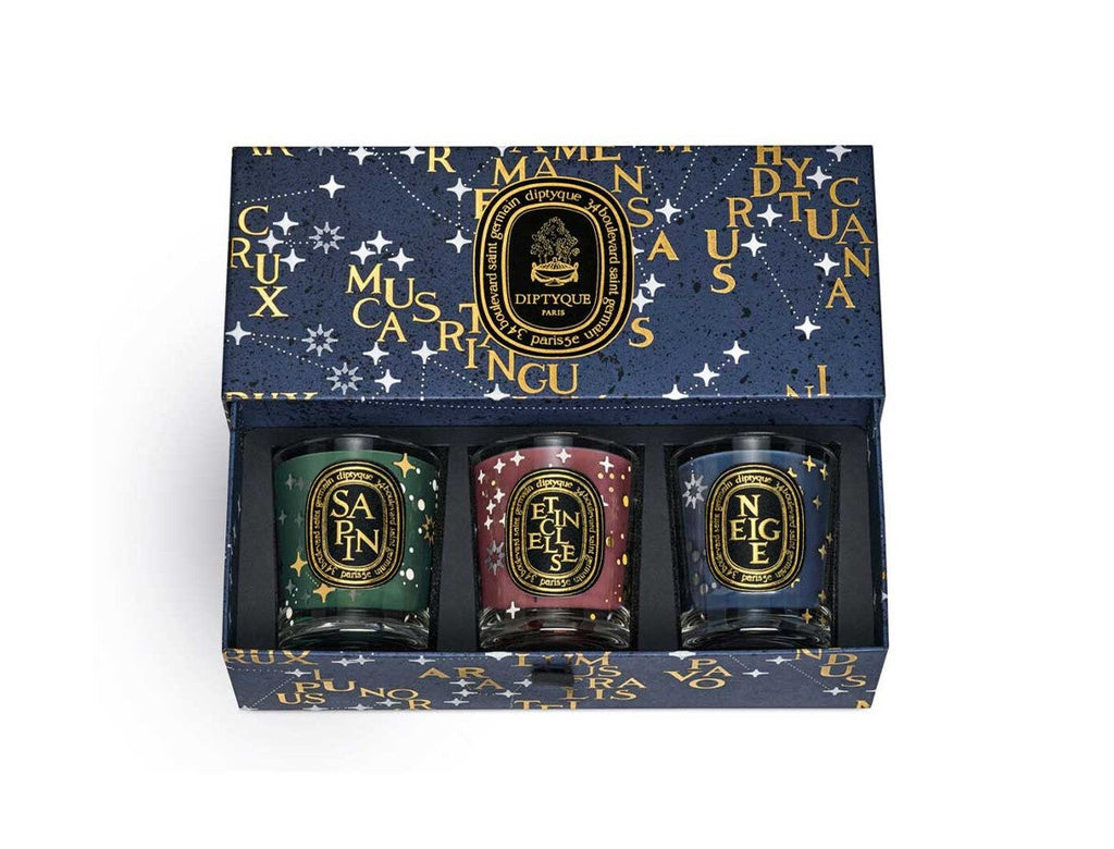 Diptyque Set of 3 Holiday Scented Candles 70G - Limited Edition