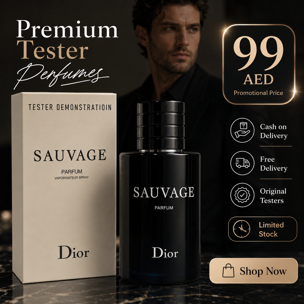 Dior Sauvage Parfum Tester