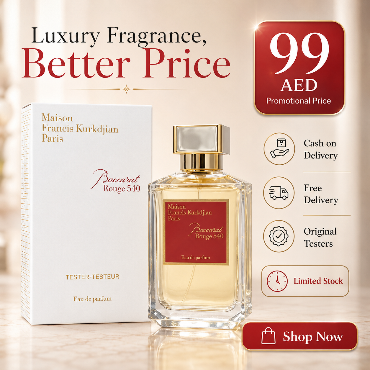 Maison Francis Kurkdjian Paris Baccarat Rouge 540 Eau de parfum Tester