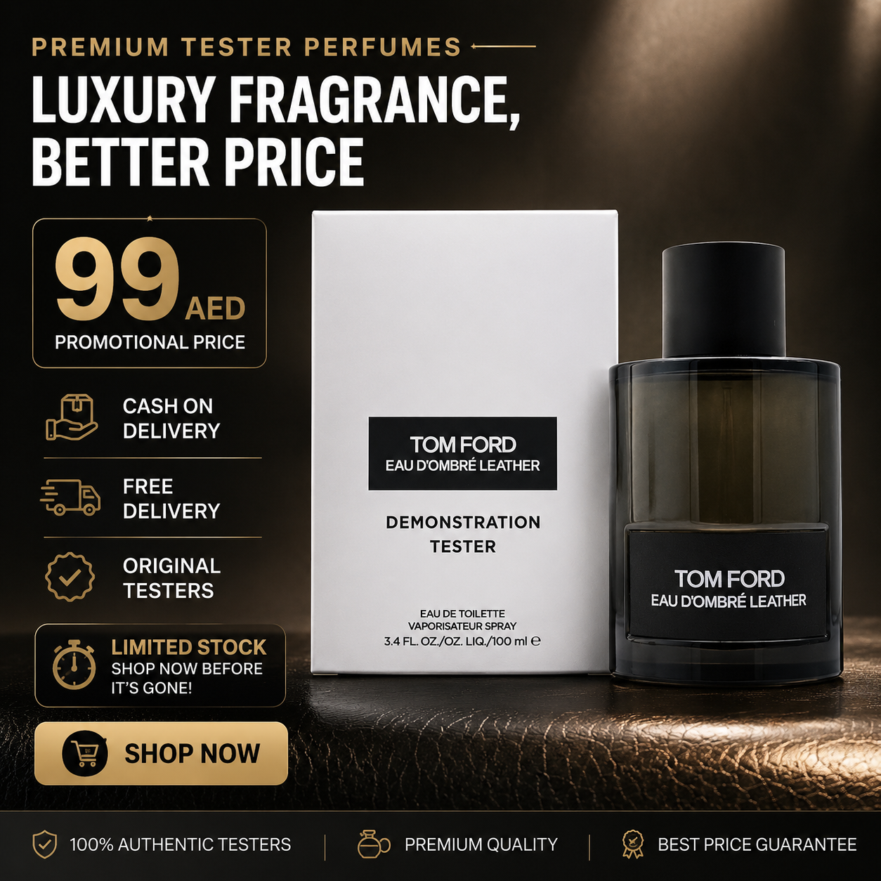 Tom Ford Eau D'Ombré Leather Tester