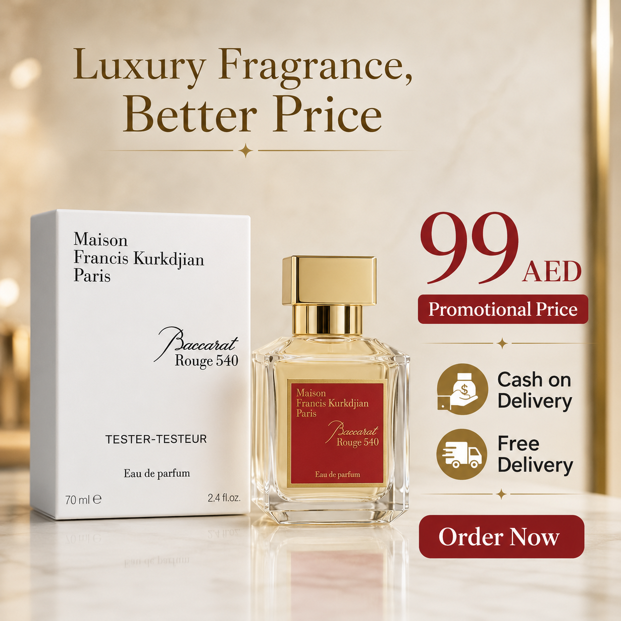 Maison Francis Kurkdjian Paris Baccarat Rouge 540 Tester