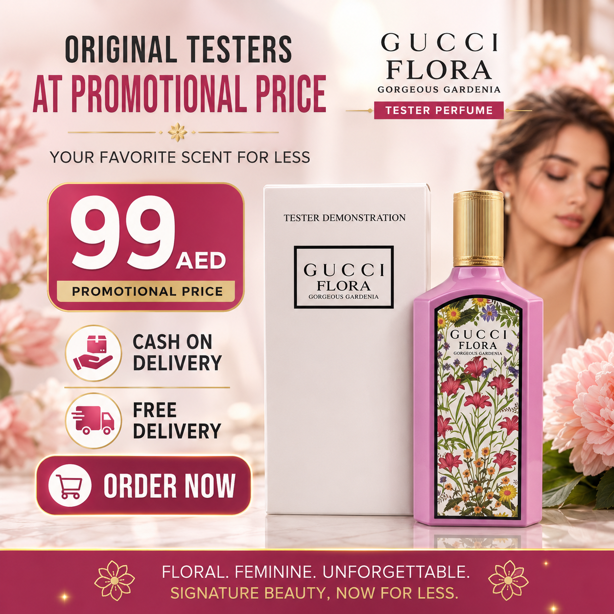 GUCCI FLORA GORGEOUS GARDENIA TESTER PERFUME