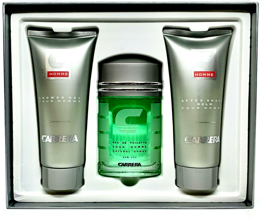 Carrera 100 ml EDT + 200 ml Shower Gel + 200 ml After Shave Balm 3 Piece Gift Set For Men