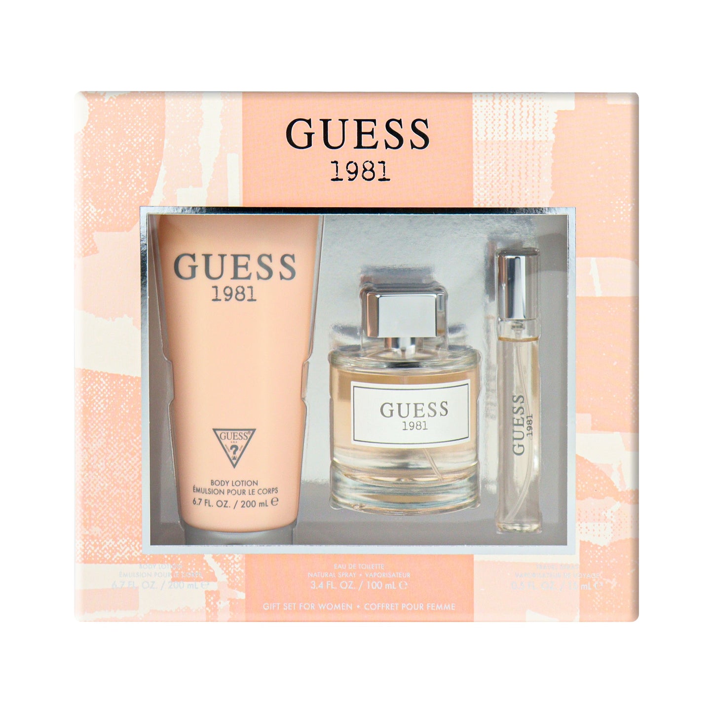 GUESS 1981 3 Pieces Gift Set For Women - EDT 100 ml + 200 Body Lotion 15 Mini